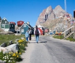 Fußgänger in Uummannaq